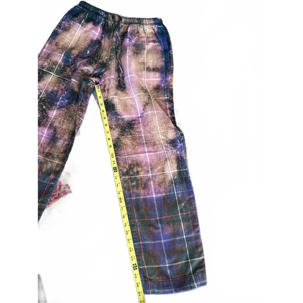 Upcylced Distressed Vintage Flannel Plaid Pants | Size XS | #OOAK - Picture 6 of 6